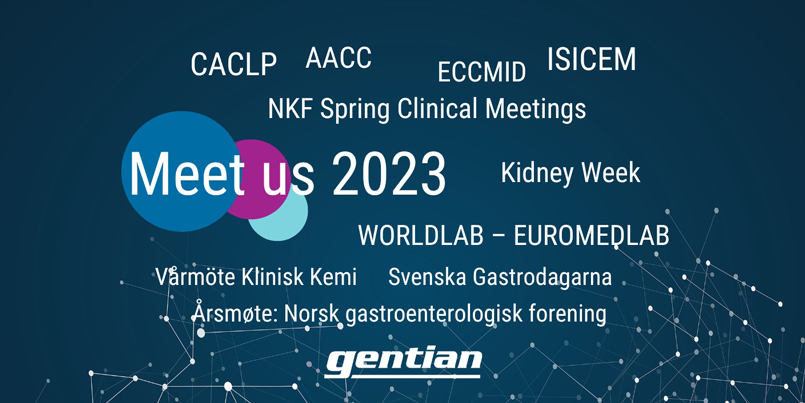 Meet us in 2023 - Conferences & Exhibitions
