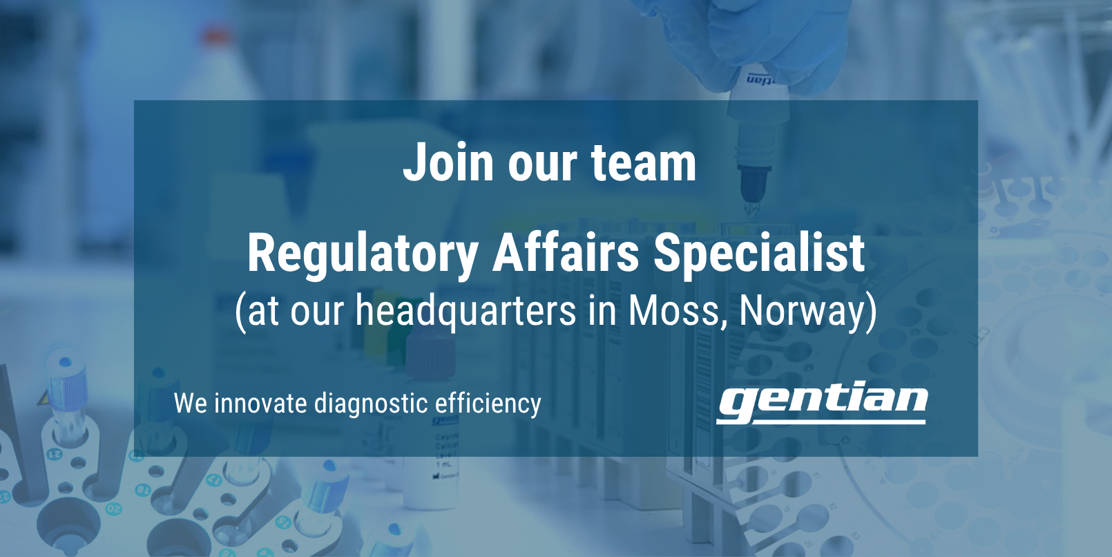 Join our team: Regulatory Affairs Specialist